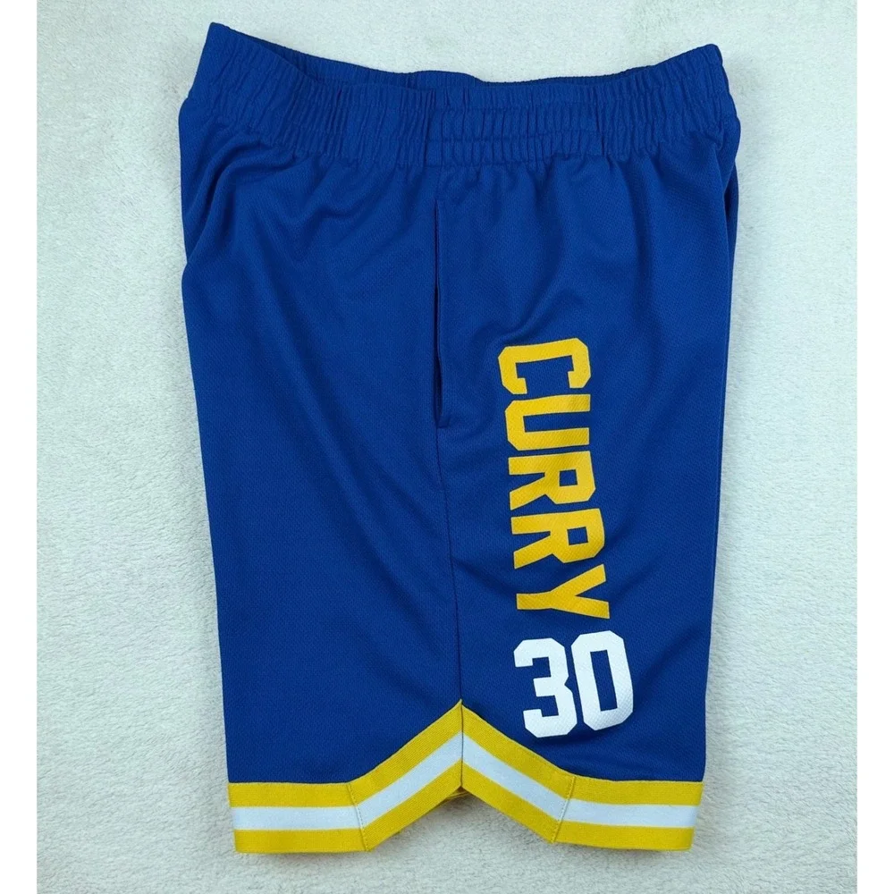 NBA Golden State Warriors Stephen Curry 30 Basketball Shorts‎ Mens Medium Blue